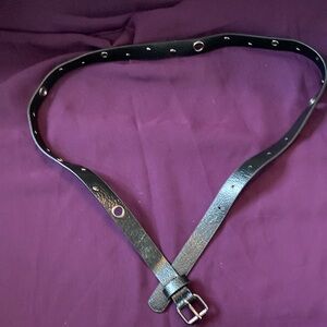 Black Belt With Metal Accents 37”